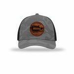 Tun Tavern Birthplace Circle Leatherette Patch Camo Structured Trucker