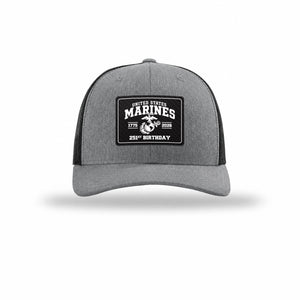 251st USMC Birthday Carbon Fiber Patch Structured Trucker