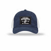 251st USMC Birthday Carbon Fiber Patch Camo Structured Trucker - NAVY CAMO/WHITE