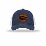 Tun Tavern Birthplace Circle Leatherette Patch Camo Structured Trucker