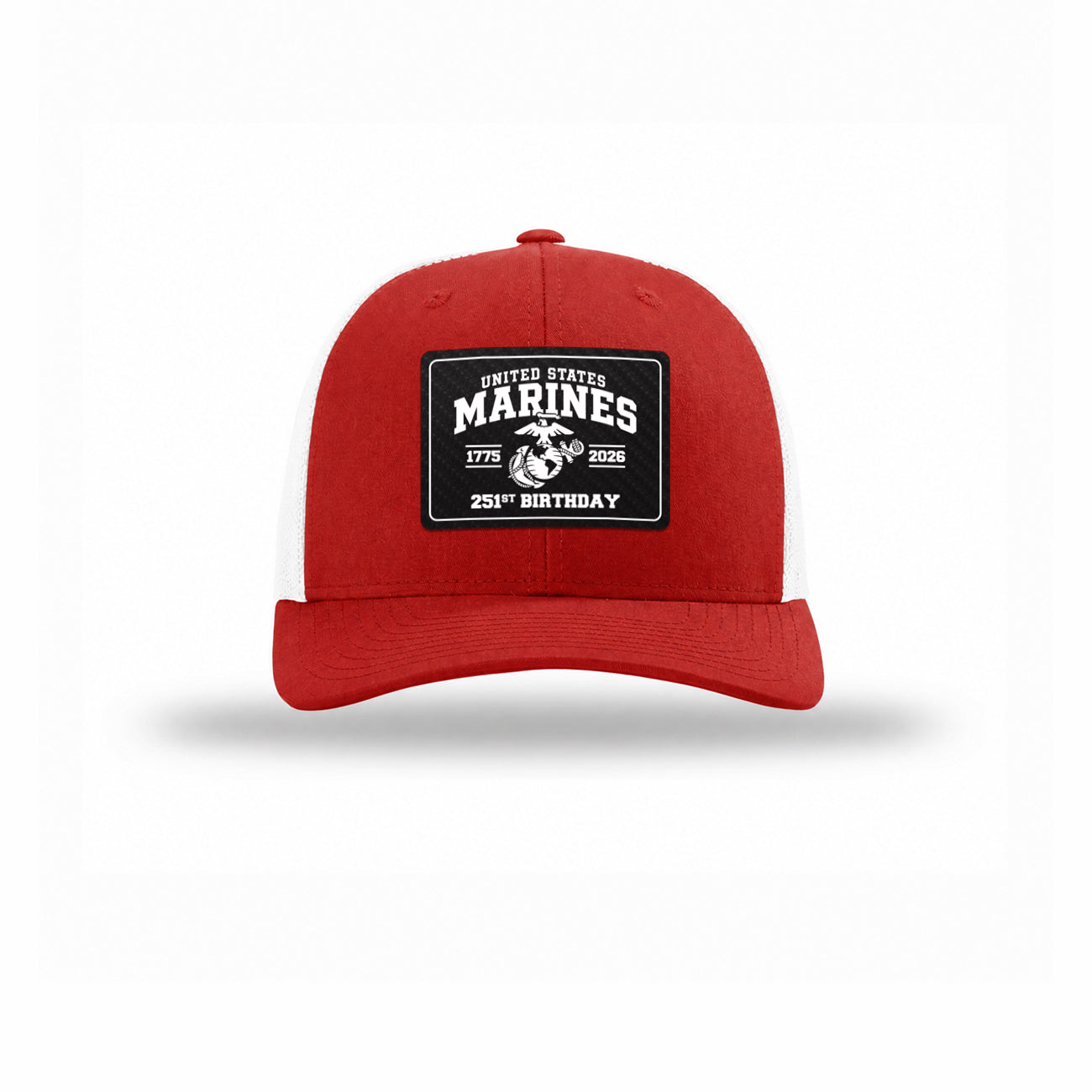251st USMC Birthday Carbon Fiber Patch Structured Trucker
