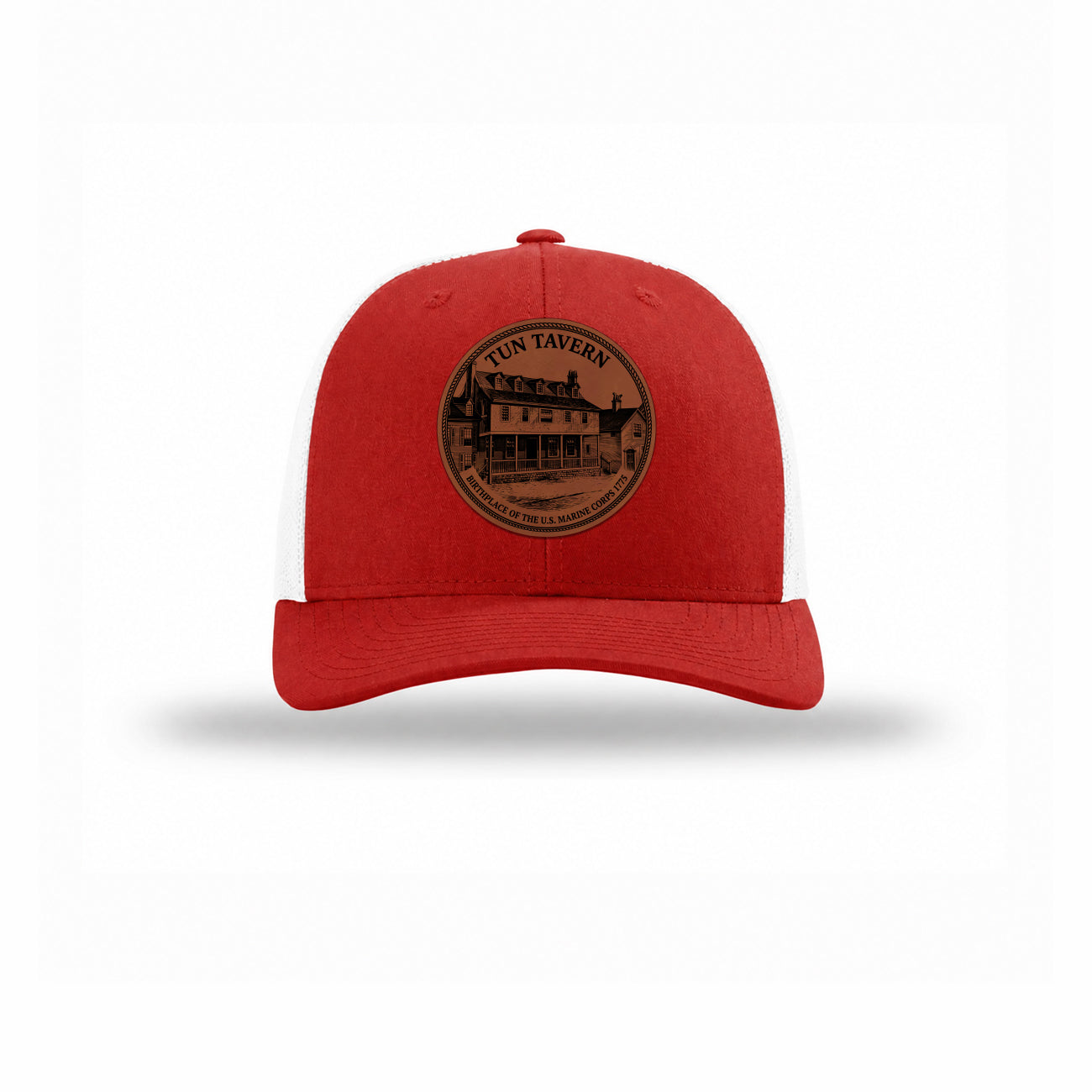 Tun Tavern Birthplace Circle Leatherette Patch Structured Trucker
