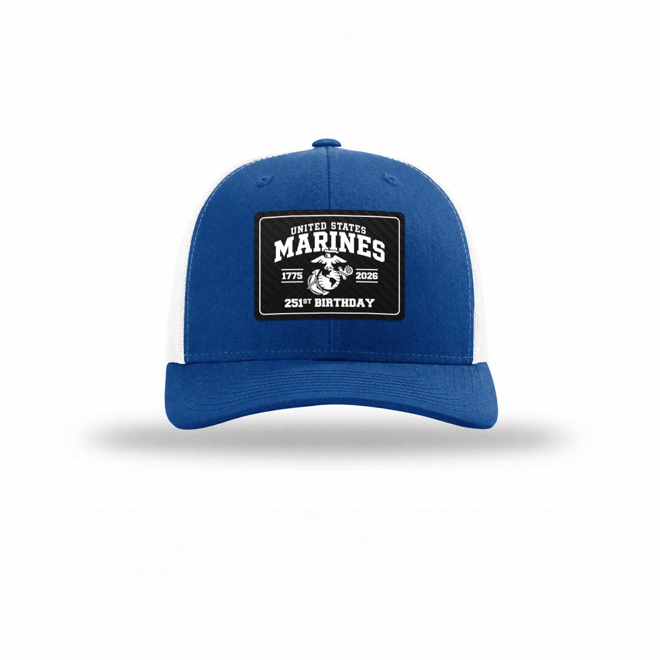 251st USMC Birthday Carbon Fiber Patch Structured Trucker