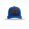 Tun Tavern Born in a Bar Cask Leatherette Patch Structured Trucker - ROYAL/WHITE