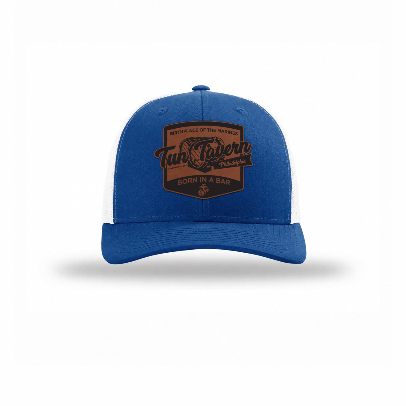 Tun Tavern Born in a Bar Cask Leatherette Patch Structured Trucker