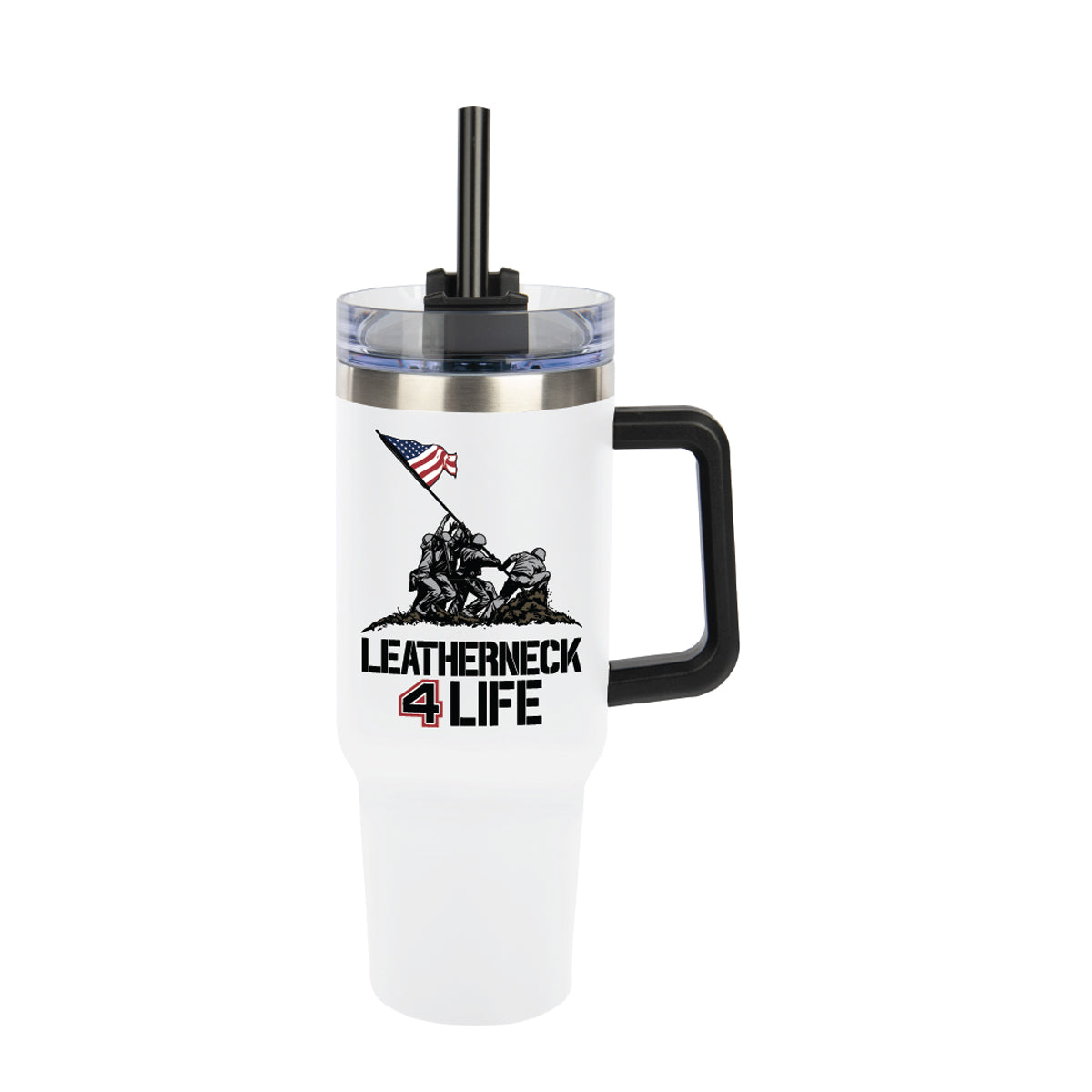 Leatherneck for Life 40 Oz. Stainless Steel Tumbler