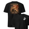 Leatherneck for Life Iwo Jima Flag Raising T-Shirt - BLACK