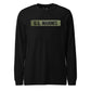 U.S. Marines OD Green Uniform Tape Long Sleeve T-Shirt