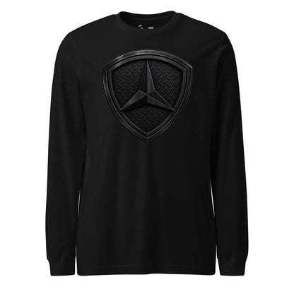 3rd Marine Division Diamond Plate Blackout Long Sleeve T-Shirt