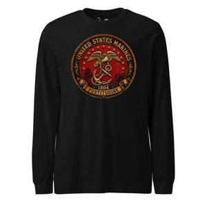 Marines Eagle Fouled Anchor & 13 Stars Long Sleeve T-Shirt