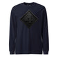 4th Marine Division Diamond Plate Blackout Long Sleeve T-Shirt