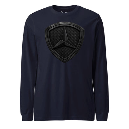 3rd Marine Division Diamond Plate Blackout Long Sleeve T-Shirt