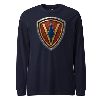 5th Marine Division Diamond Plate Long Sleeve T-Shirt