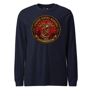 Marines Eagle Fouled Anchor & 13 Stars Long Sleeve T-Shirt