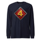 4th Marine Division Diamond Plate Long Sleeve T-Shirt
