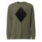 1st Marine Division Diamond Plate Blackout Long Sleeve T-Shirt