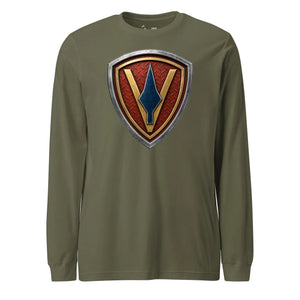 5th Marine Division Diamond Plate Long Sleeve T-Shirt