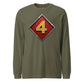 4th Marine Division Diamond Plate Long Sleeve T-Shirt