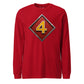 4th Marine Division Diamond Plate Long Sleeve T-Shirt
