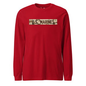 U.S. Marines Desert Marpat Uniform Tape Long Sleeve T-Shirt