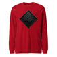 4th Marine Division Diamond Plate Blackout Long Sleeve T-Shirt