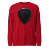 5th Marine Division Diamond Plate Blackout Long Sleeve T-Shirt - RED