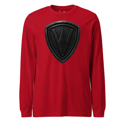 5th Marine Division Diamond Plate Blackout Long Sleeve T-Shirt