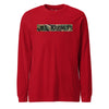 U.S. Marines Woodland Marpat Uniform Tape Long Sleeve T-Shirt - RED