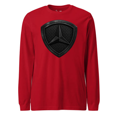 3rd Marine Division Diamond Plate Blackout Long Sleeve T-Shirt