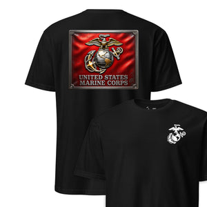 Marine Corps Metal Plaque T-Shirt