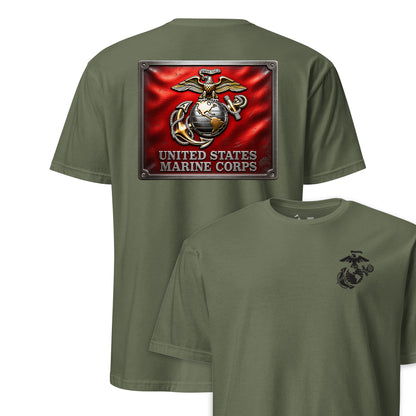Marine Corps Metal Plaque T-Shirt