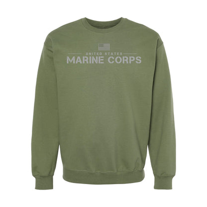 Marine Corps Old Glory Crewneck Sweatshirt