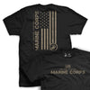 Marine Corps Old Glory T-Shirt - BLACK