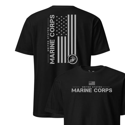 Marine Corps Old Glory Silver T-Shirt