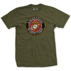 United States Marine Seal T-Shirt - OD GREEN