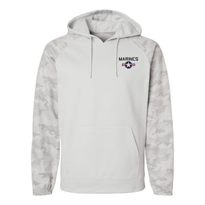 Marine Roundel Camo Fleece Performance Hooded Sweatshirt