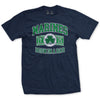 Marines Born In A Bar Arch T-Shirt - NAVY