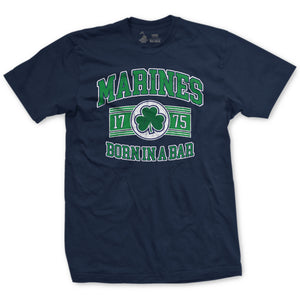 Marines Born In A Bar Arch T-Shirt