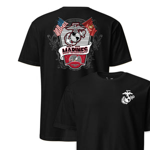 Marines Crossed Flags Crest T-Shirt