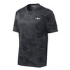 Camohex Marines Roundel Left Chest Performance T-Shirt - CAMOHEX IRON GREY