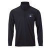 Marines Roundel Performance Quarter Zip Pullover - BLACK