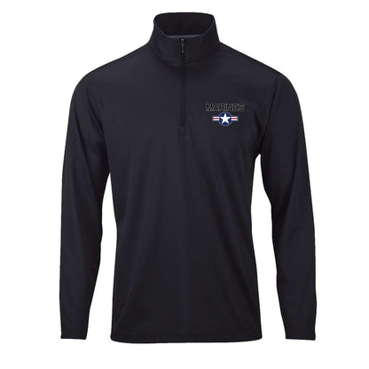 Marines Roundel Performance Quarter Zip Pullover