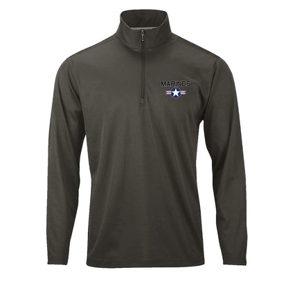 Marines Roundel Performance Quarter Zip Pullover