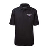 Leatherneck For Life Marines Roundel Performance Polo Shirt - BLACK