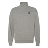 Marine Roundel Quarter Zip Sweatshirt - Grey