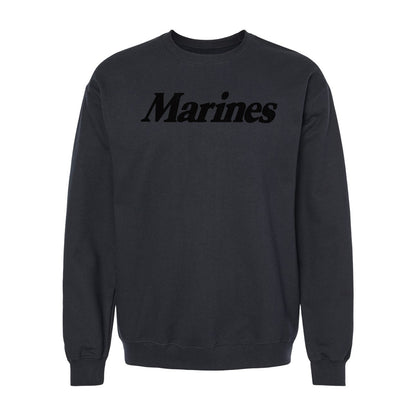 Marines Script Crewneck Sweatshirt
