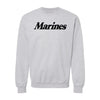 Marines Script Crewneck Sweatshirt - HEATHER GRAY