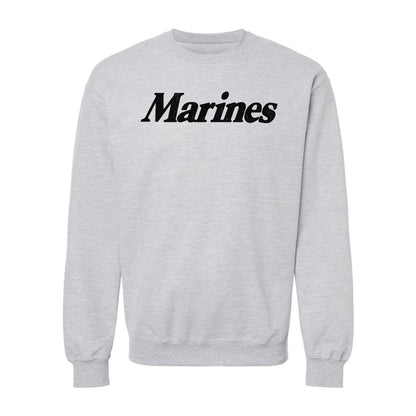 Marines Script Crewneck Sweatshirt