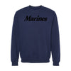 Marines Script Crewneck Sweatshirt - Navy