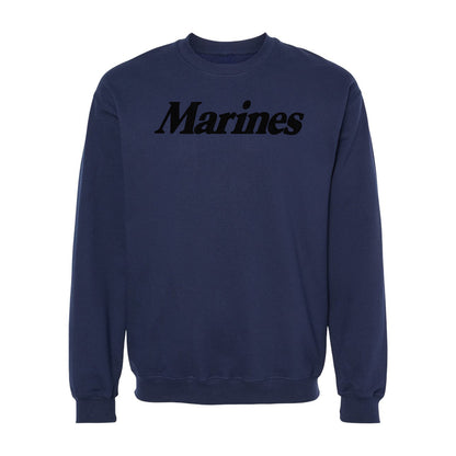 Marines Script Crewneck Sweatshirt